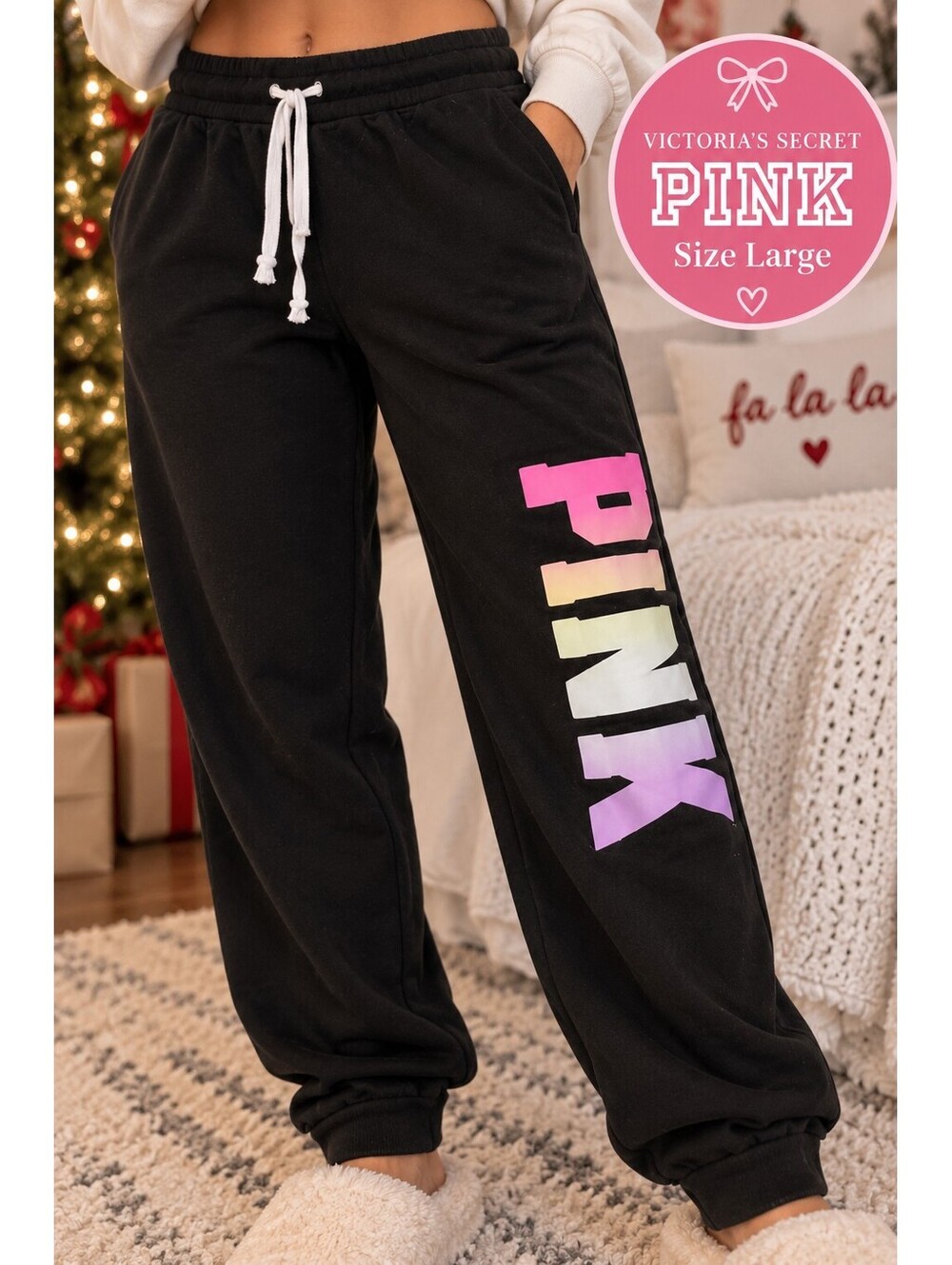 PINK Victoria's Secret | L | Ombre Logo Joggers